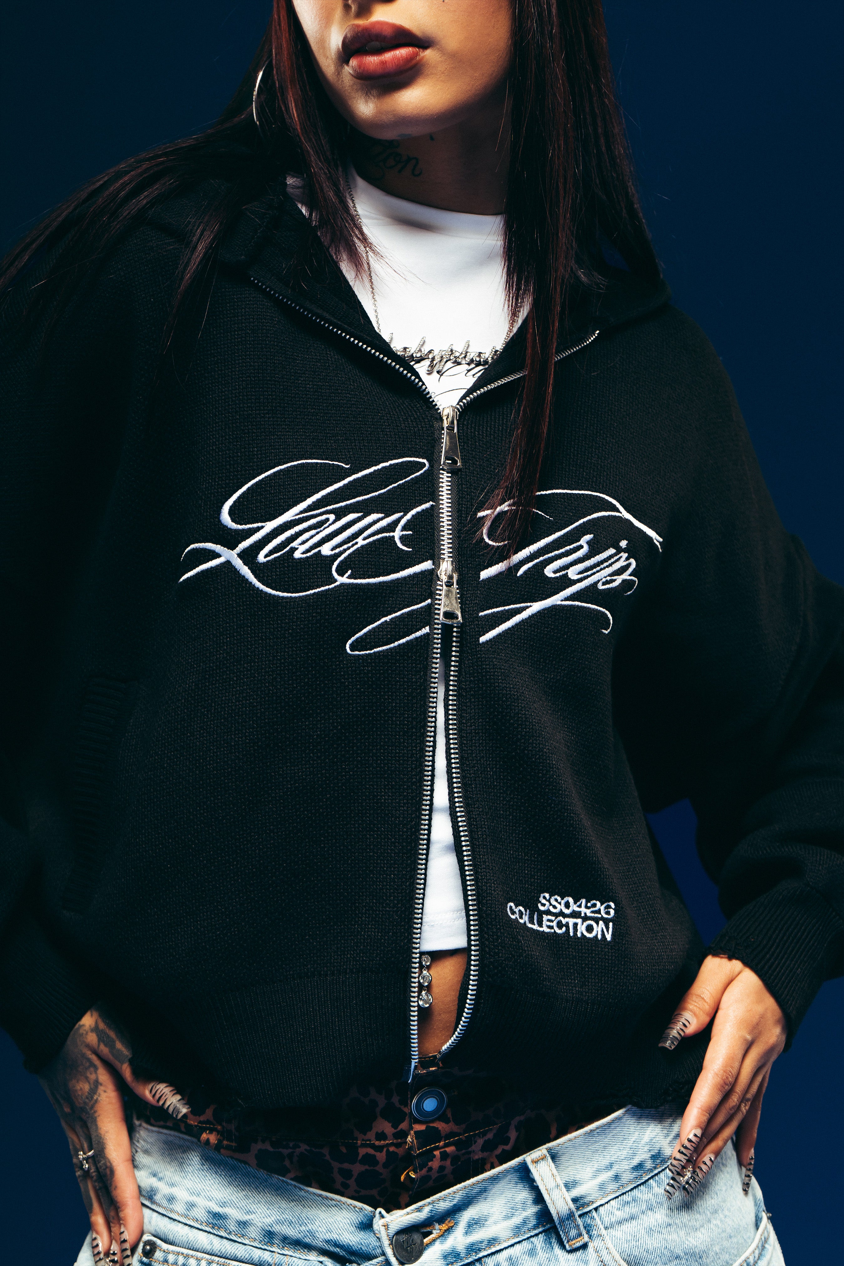 KNITTED DOUBLE ZIP